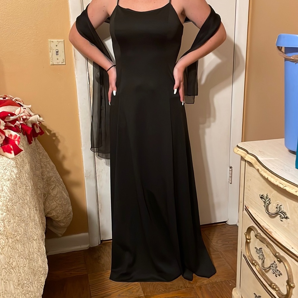 Sweetheart little Black nylon dress
